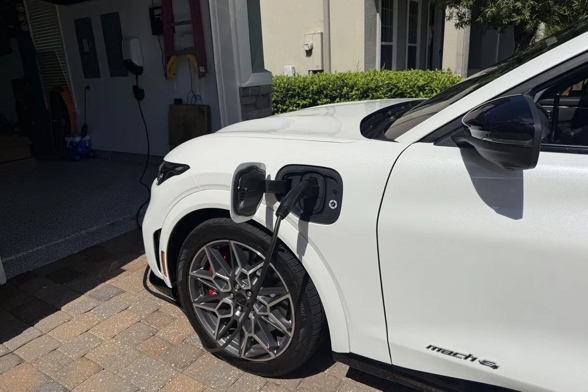 Ford Mustang Mach-E EV charger installation in Durbin Crossing, St. Johns FL