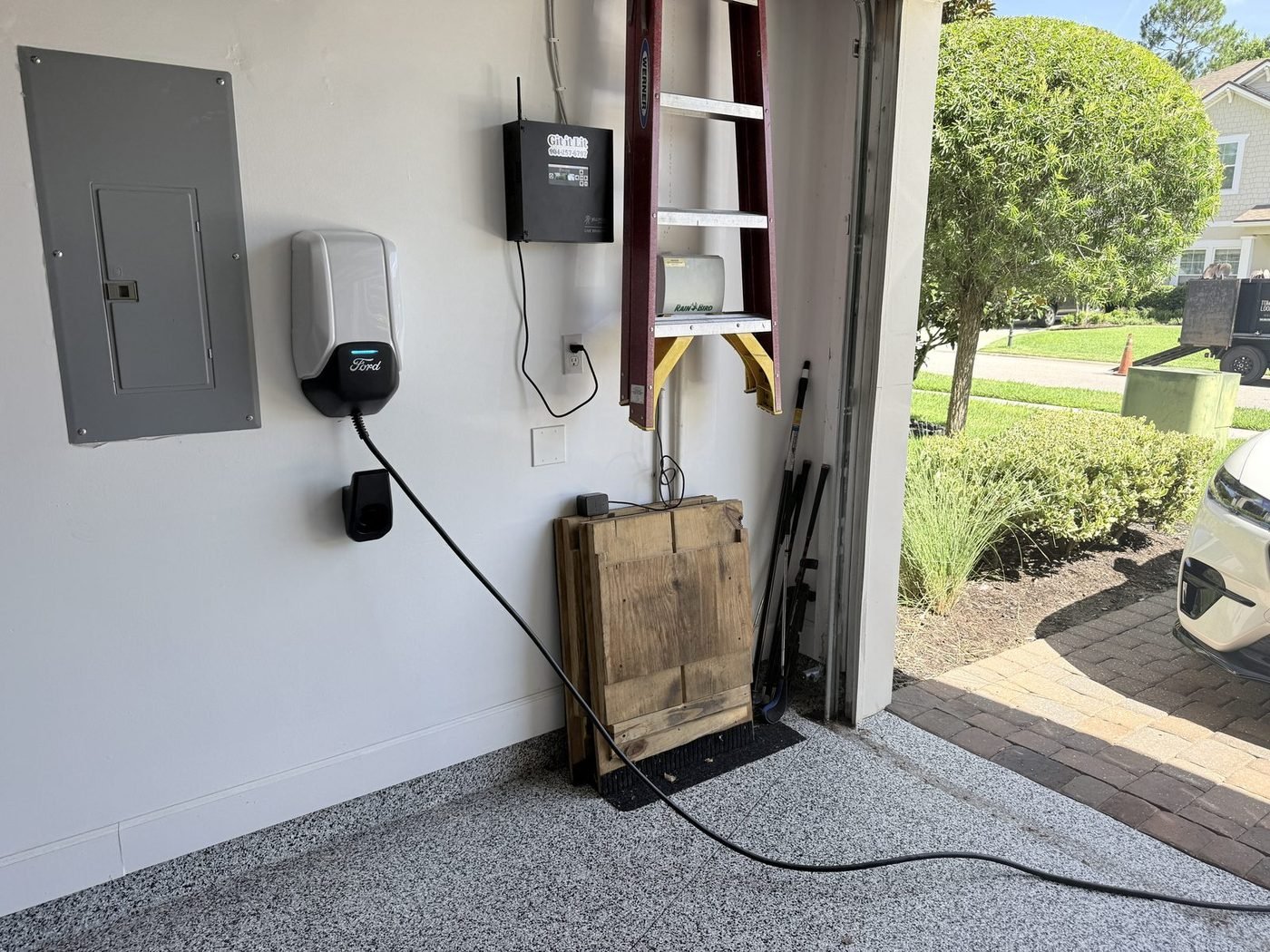Ford Connected Charge Station installed by Pure Power Electrical in Durbin Crossing, St. Johns, FL