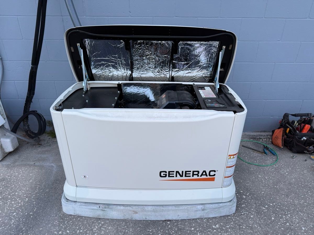 Generac Guardian 26kW standby generator installed in Jacksonville FL