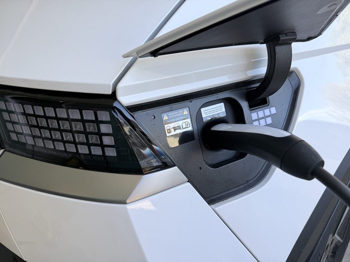 Hyundai Ioniq 5 charging from a Level 2 EV charger installed by Pure Power Electrical in Panama Park, Jacksonville, FL