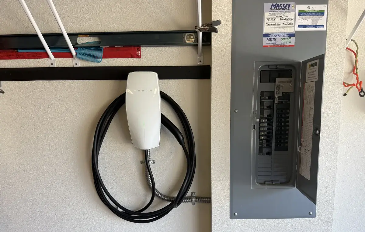 Tesla Wall Connector installation Del Webb Ponte Vedra FL
